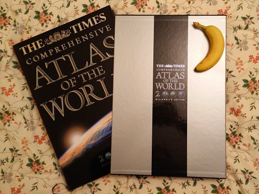 Time Comprehensive Atlas of the World, Millennium Edition (banana for scale)